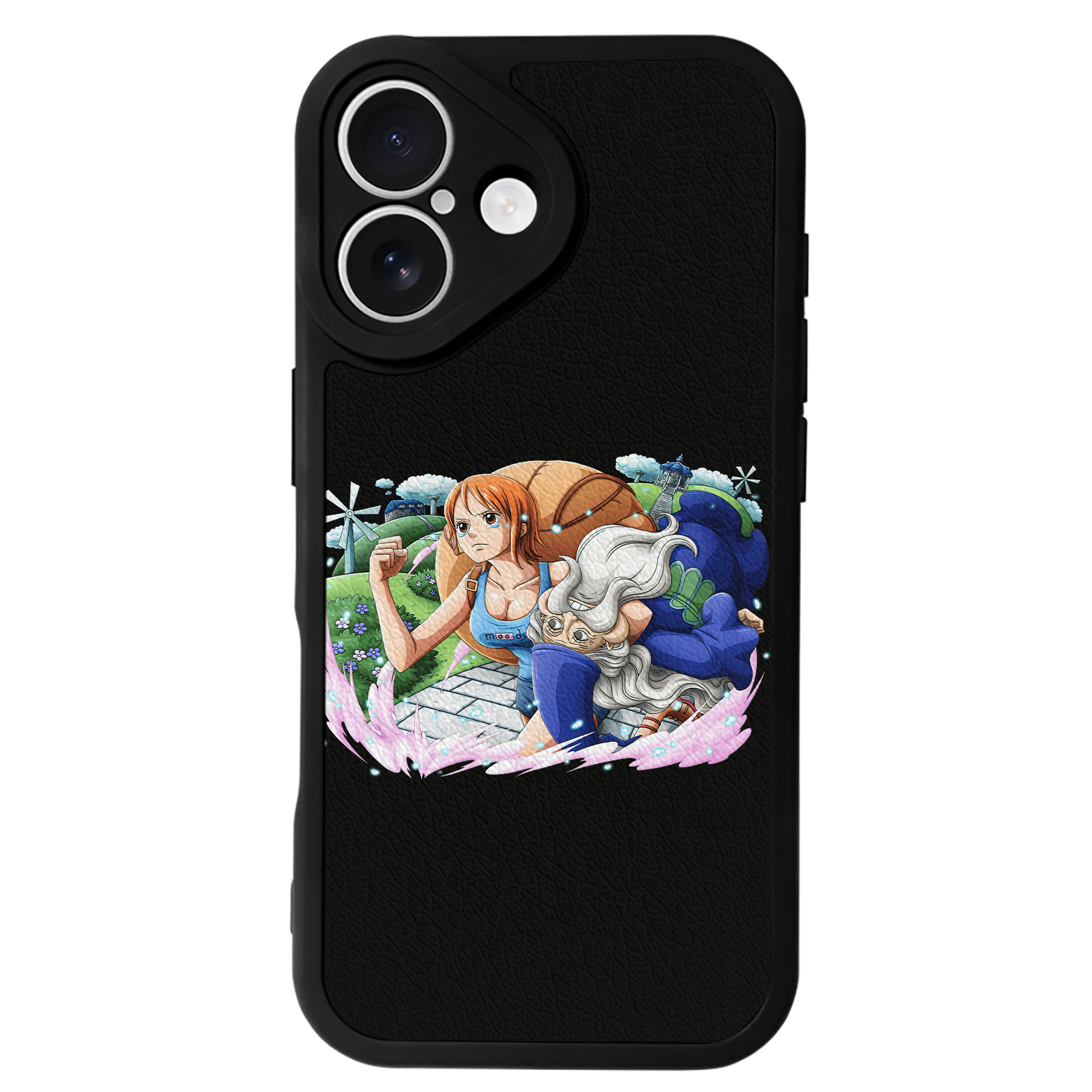 （画像用） ワンピース ナミ ONE PIECE Nami 【iPhone 16シリーズ対応】シリコンスマホケース（レザー調） 材質：シリコン